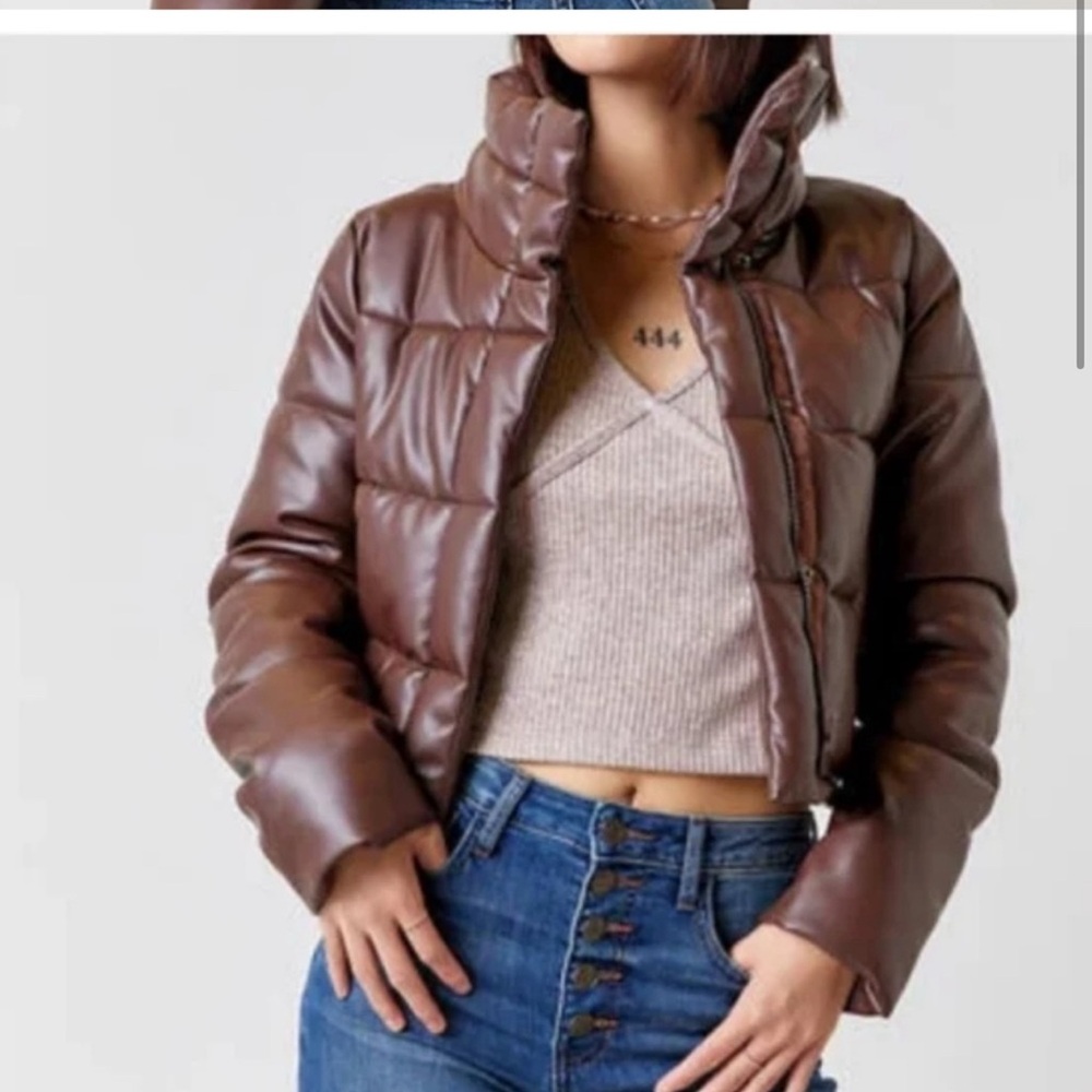 Alya Brown Puffer Jacket